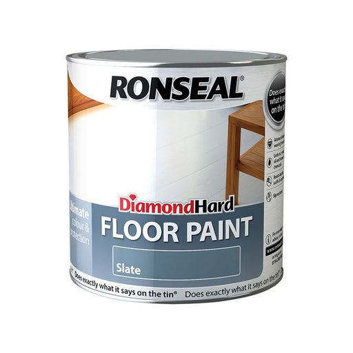 Ronseal Diamond Hard Floor Paint Satin Slate 2.5 litre Ronseal - RockBottom Nothampton