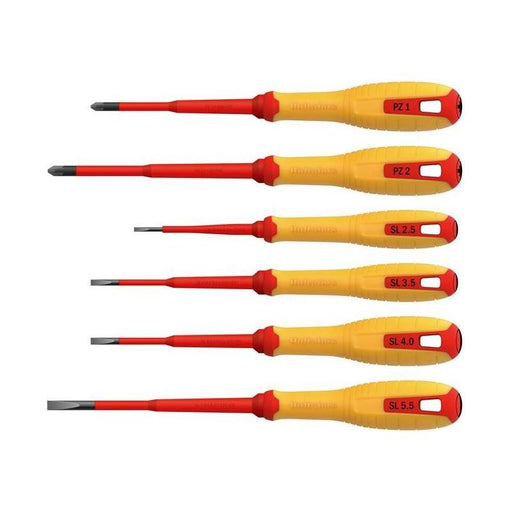 Hultafors VDE Pozidriv & Slotted Screwdriver Set, 6 Piece Hultafors - RockBottom Northampton