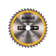 Dewalt Power Tools Portable Construction Circular Saw Blade 235 x 30mm x 40T DeWALT Power Tools - RockBottom Northampton