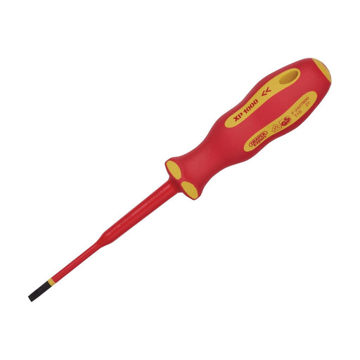 Draper XP1000 VDE Slimline Plain Slot Screwdriver, 4.0 x 100mm 02160 Draper - Town Tools 