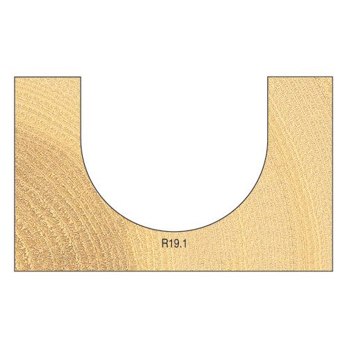 15/1X1/2TC - Cove cutter 19.1mm radius
