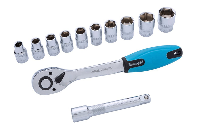 Blue Spot Tools 12 PCE 1/2" Ratchet & Socket Set