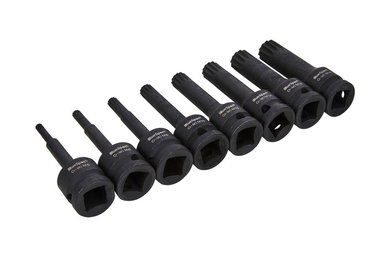 Blue Spot Tools 8 PCE 1/2" Impact Spline M5-M18