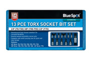 Blue Spot Tools 13 PCE Torx Socket Bit Set (T8-T60)