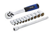 Blue Spot Tools 12 PCE 1/4" Ratchet & Socket Set