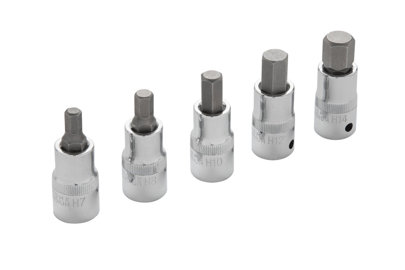 Blue Spot Tools 5 PCE 1/2" Hex Bit Set (H7-H14) (EVA FOAM)