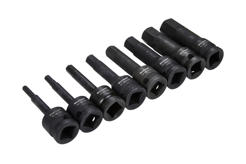 Blue Spot Tools 8 PCE 1/2" Impact Hex Sockets (H5-H19)
