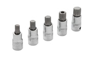 Blue Spot Tools 5 PCE 1/2" Spline Bit Set (M10-M18) (EVA FOAM)