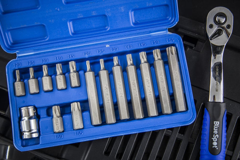 Blue Spot Tools 15 PCE 1/2" Drive Torx Bit Set (T20-T55)