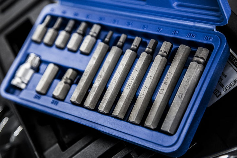 Blue Spot Tools 15 PCE 1/2" Drive Hex Bit Set (H4-H12)