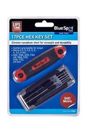 Blue Spot Tools 17 PCE Metric and Imperial Hex Key Set