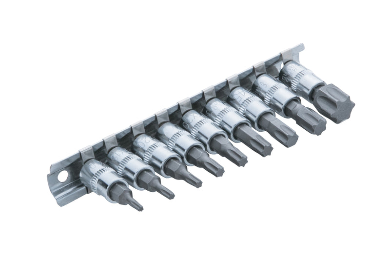 Blue Spot Tools 9 PCE 1/4" Torx Bit Socket Set (T10-T60)