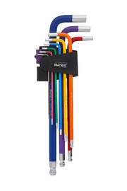 Blue Spot Tools 9 PCE Extra Long Colour Coded Ball End Hex Key Set (1.5-10mm)