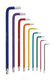 Blue Spot Tools 9 PCE Extra Long Colour Coded Tamper Torx Key Set (T10-T50)