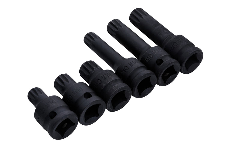 Blue Spot Tools 6 PCE 1/2" Spline Sockets (M14-M18)