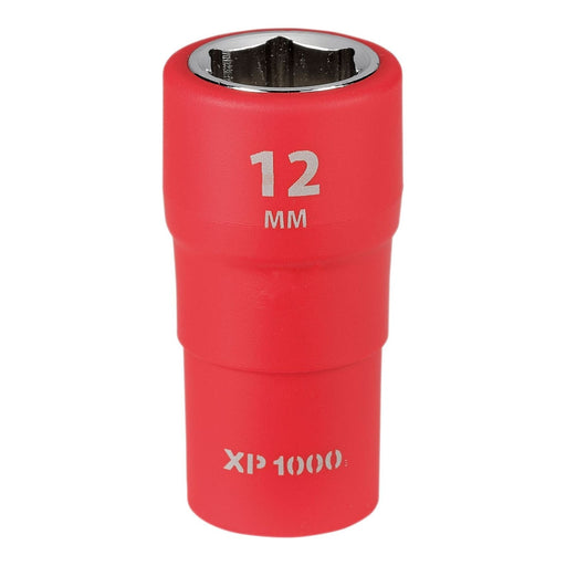 Draper XP1000 VDE Socket, 1/4" Sq. Dr., 12mm Draper - Town Tools
