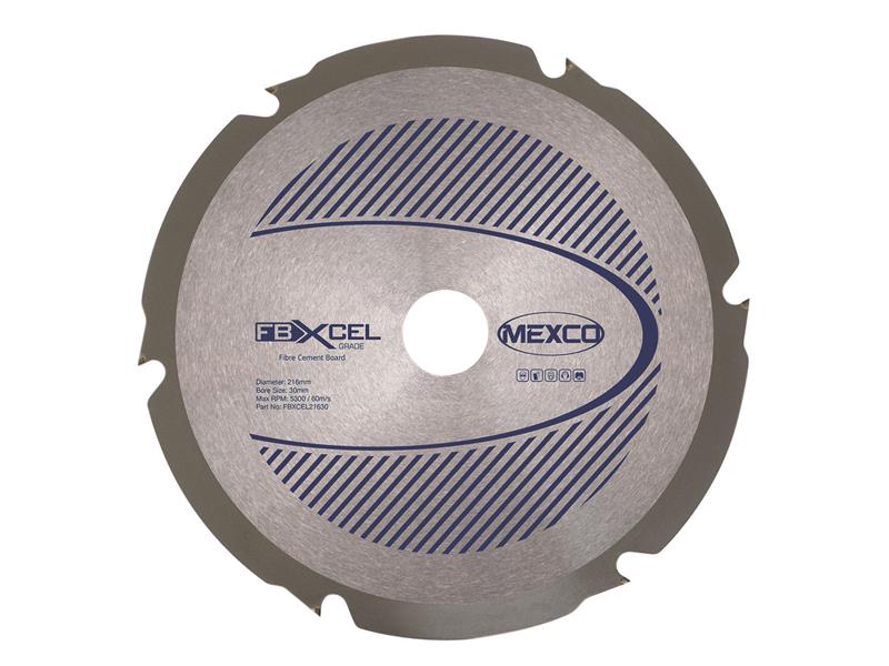 MEXCO - Fibre Cement Board PCD Blade 216 x 30mm x 6T