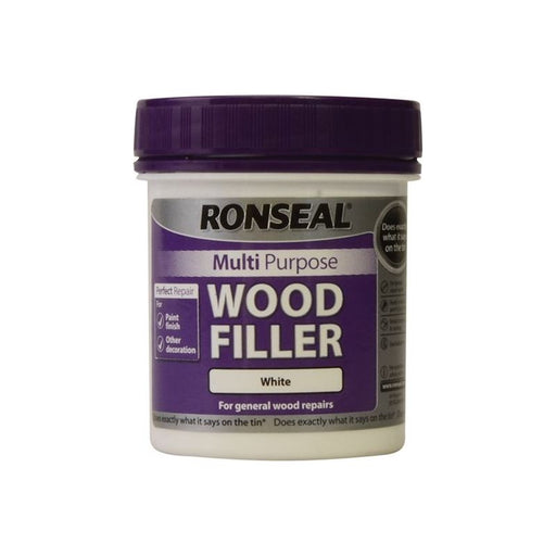Ronseal Multipurpose Wood Filler Tub White 250g Ronseal - RockBottom Nothampton