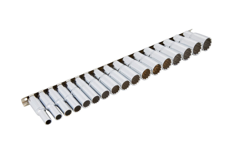 Blue Spot Tools 17 PCE 3/8" Metric Deep Sockets (8-24mm) (EVA Foam)