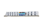 Blue Spot Tools 12 PCE 3/8" Metric Shallow Sockets (8-19mm) (EVA Foam)
