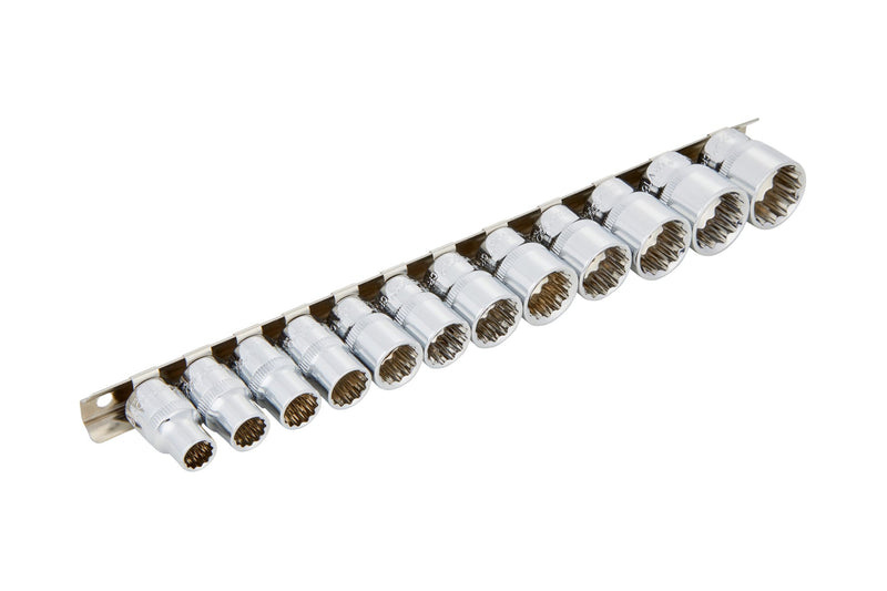 Blue Spot Tools 12 PCE 3/8" Metric Shallow Sockets (8-19mm) (EVA Foam)