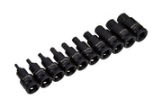 Blue Spot Tools 10 PCE 1/2" Impact Hex Bit Sockets (H4-H19)