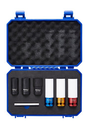 Blue Spot Tools 7 PCE ½” Wheel Nut Impact Socket Set (17, 19, 21mm)