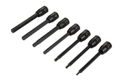 Blue Spot Tools 7 PCE Extra Long 3/8" Impact Hex Bit Sockers H3-H10