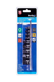 Blue Spot Tools 9 PCE 1/4"-3/8" Low Profile Impact Hex Sockets Metric