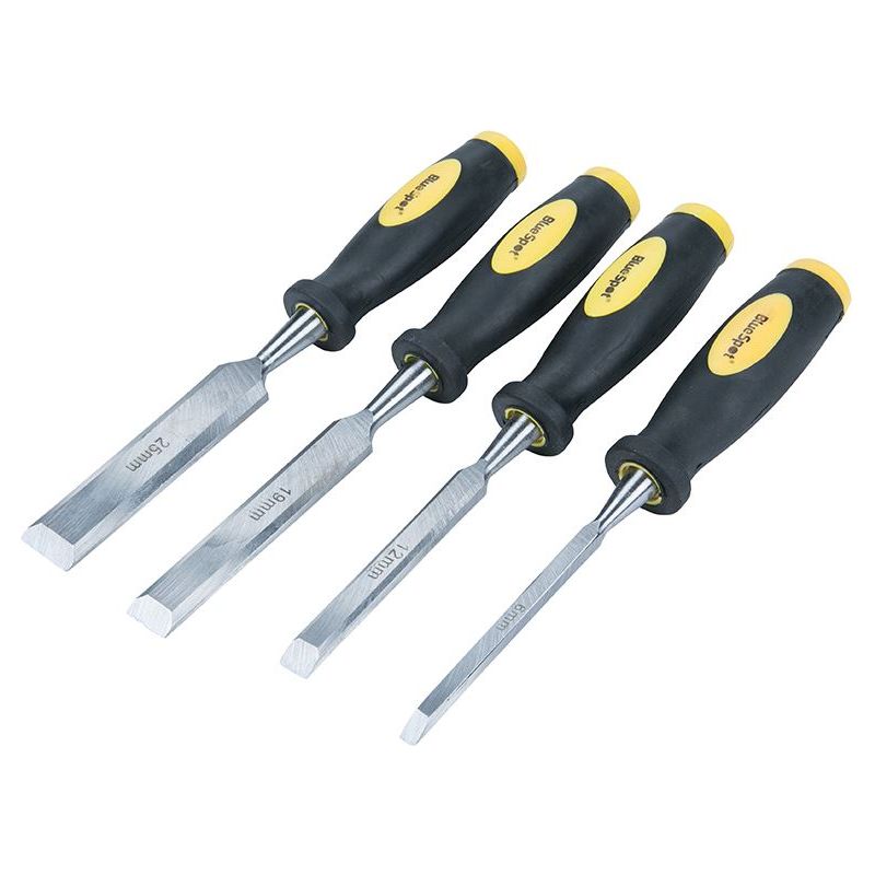 Bluespot Tools Chisel Set Double Colour Handle Set, 4 Piece BlueSpot Tools - RockBottom Northampton