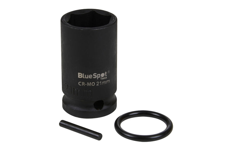 Blue Spot Tools 21mm 1/2" Impact Scaffold Socket With Ring & Pin