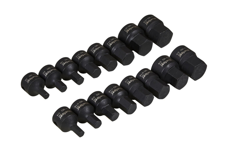 Blue Spot Tools 16 PCE 3/8" Impact Stubby Hex Sockets