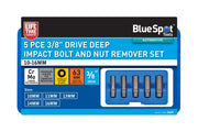 Blue Spot Tools 5 PCE 3/8" Drive Deep Impact Bolt And Nut Remover Set (10-16mm)