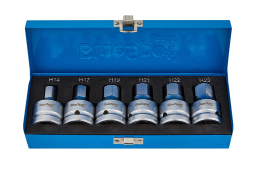 Blue Spot Tools 6 PCE 3/4" Drive Hex Bit Sockets H14-H23
