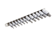 Blue Spot Tools 12 PCE 1/4"-3/8"-1/2" Torx Bit Sockets
