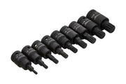 Blue Spot Tools 9 PCE 3/8" Impact Spline Bit Sockets (M4-M14)