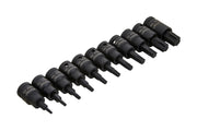 Blue Spot Tools 11 PCE 3/8" Impact Torx Bit Sockets (T10-T60)
