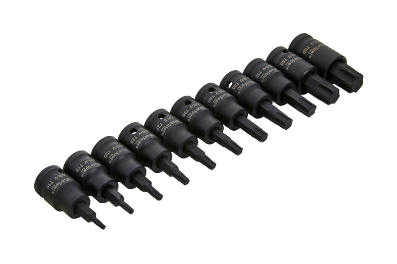 Blue Spot Tools 11 PCE 3/8" Impact Torx Bit Sockets (T10-T60)