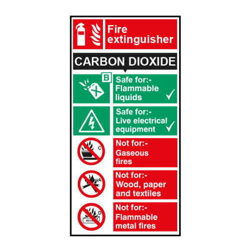 Fire extinguisher: CO2 - SAV (100 x 200mm)