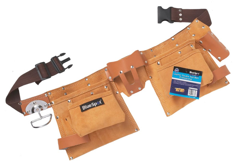 Blue Spot Tools Professional Leather Double Tool Belt