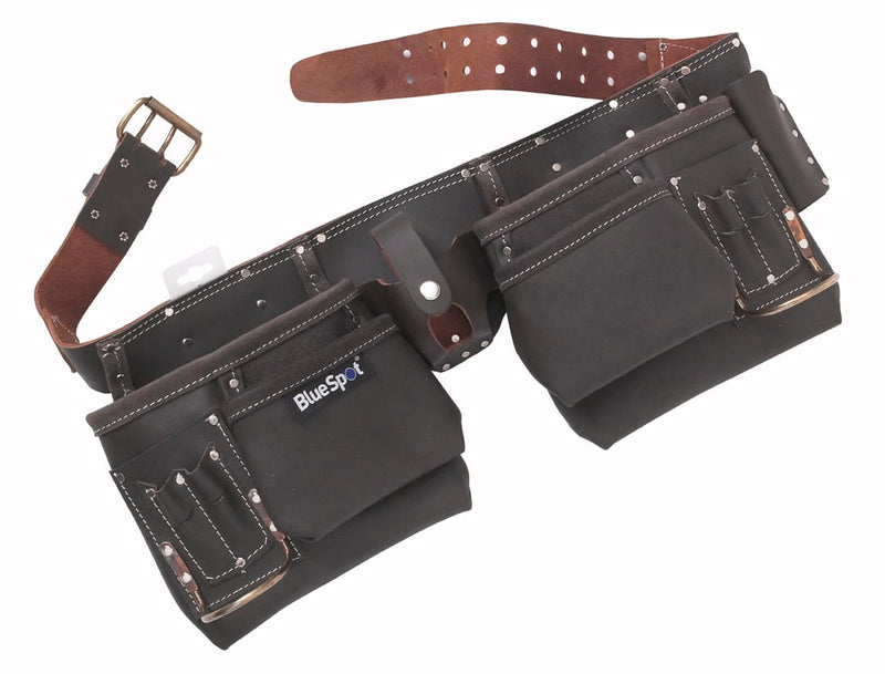 Blue Spot Tools Deluxe Oil Tanned Leather Double Tool Belt