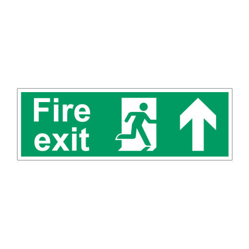 Fire exit (Man arrow up) - SAPP (450 x 150mm)