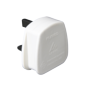 Securlec 3 Pin Nylon BS Plug White 13 Amp 250V Display Box