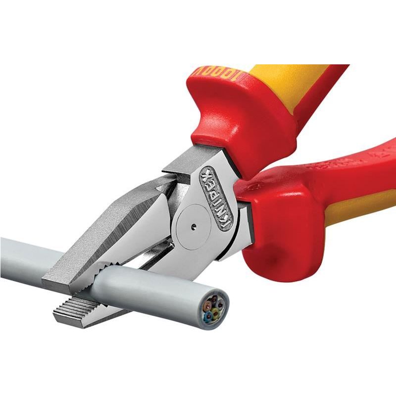 Knipex VDE High Leverage Combination Pliers 180mm Knipex - RockBottom Northampton