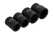 Blue Spot Tools 4 PCE Shallow CRV Impact Sockets 17-24mm