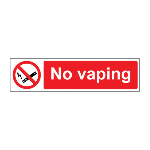 No Vaping - SAPP (200 x 50mm) - Min Order 4