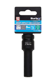 Blue Spot Tools 1/2" Deep Impact Hex Socket