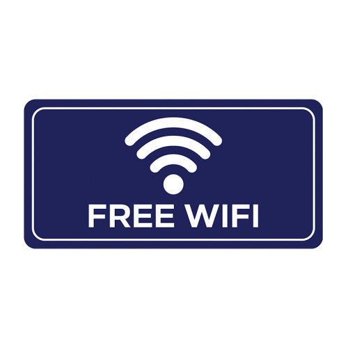 Free Wifi Sign - PP (200 x 100mm)