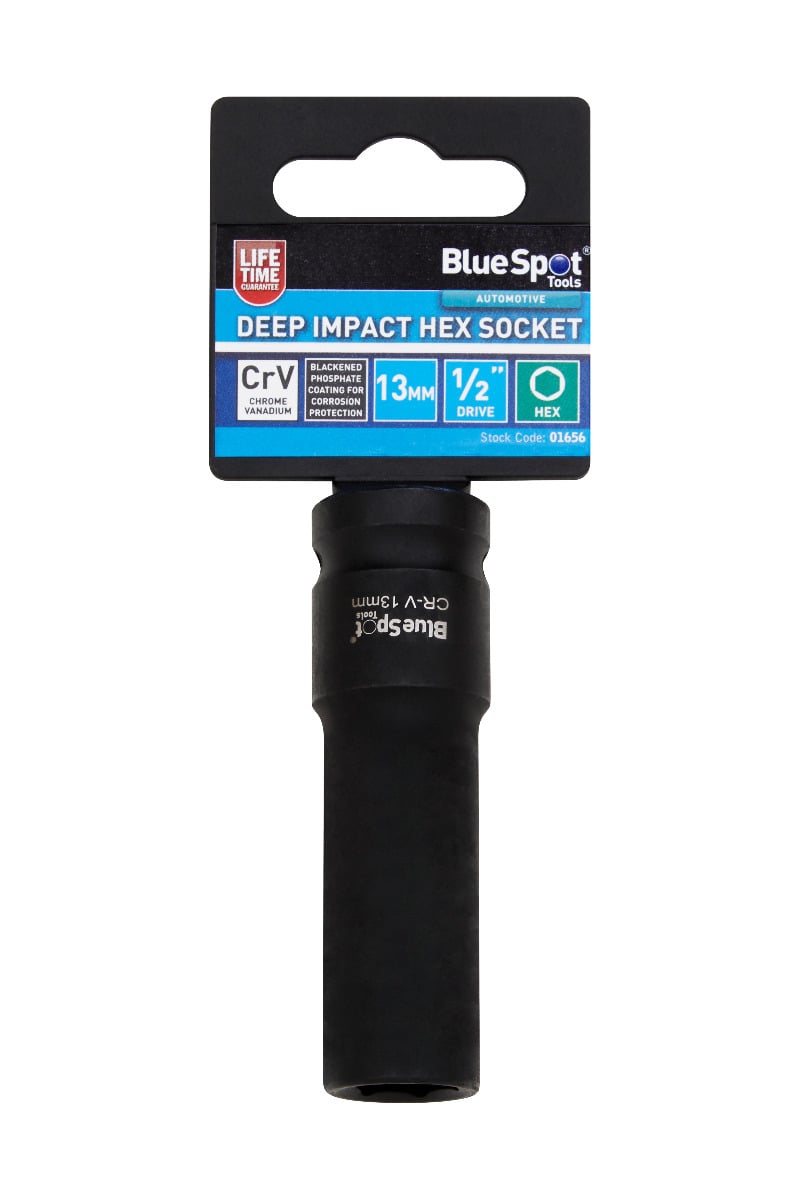 Blue Spot Tools 1/2" Deep Impact Hex Socket