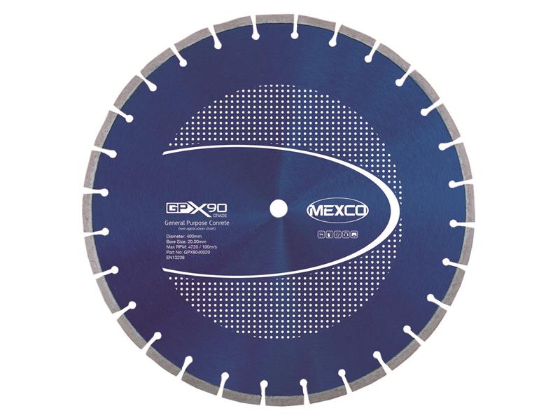 MEXCO - GPX90 Concrete Diamond Blade 400 x 20mm